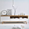 Tv Unit | White & wooden| 160 x 40 x 40 | Tv9
