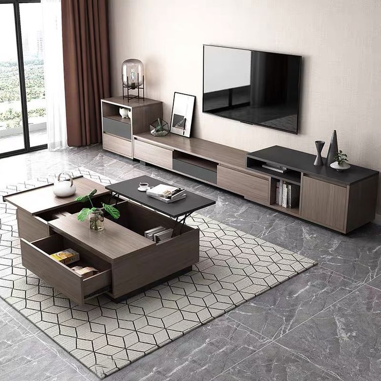 طقم غرفة معيشة | أسود وبني | SET17
